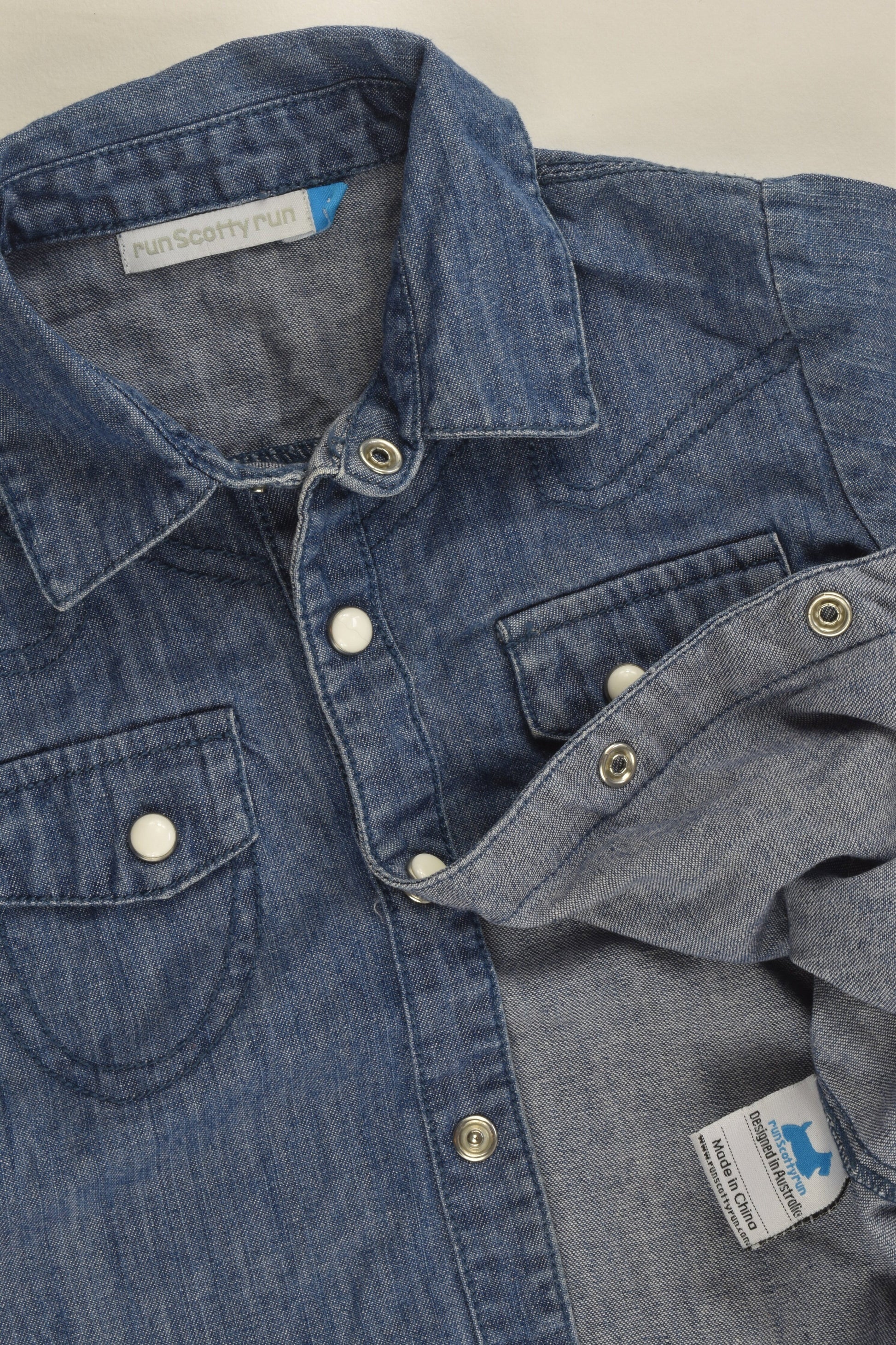 Run Scotty Run Size 1 Denim Shirt