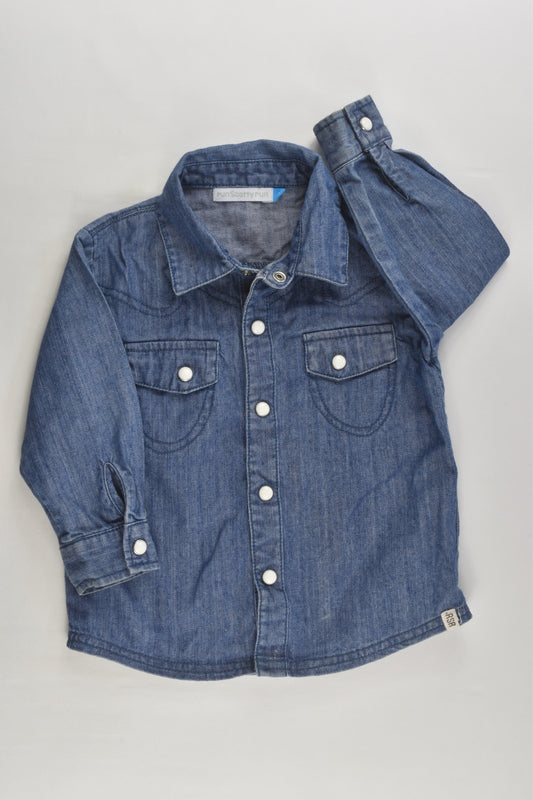 Run Scotty Run Size 1 Denim Shirt