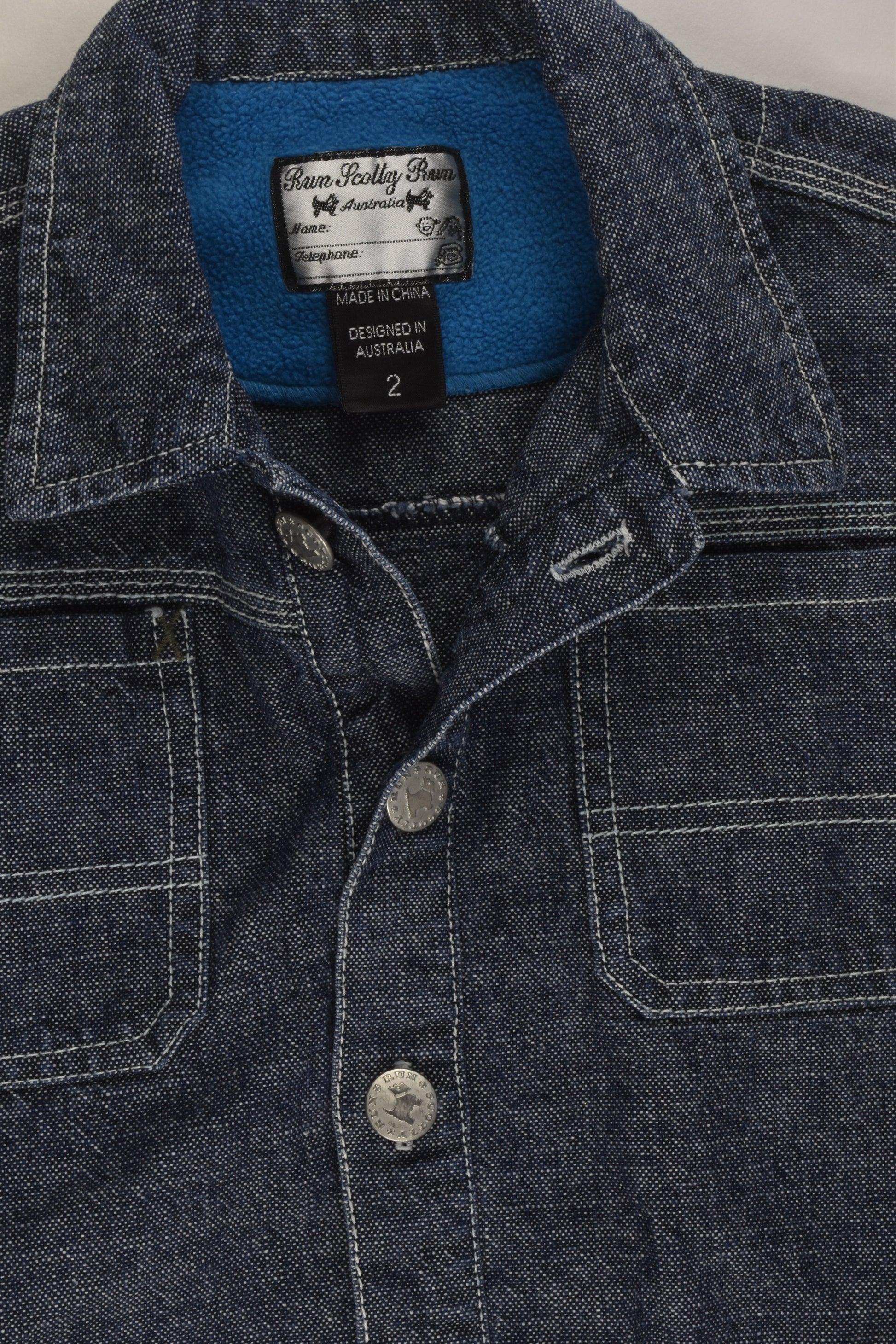 Run Scotty Run Size 2 Denim Jacket