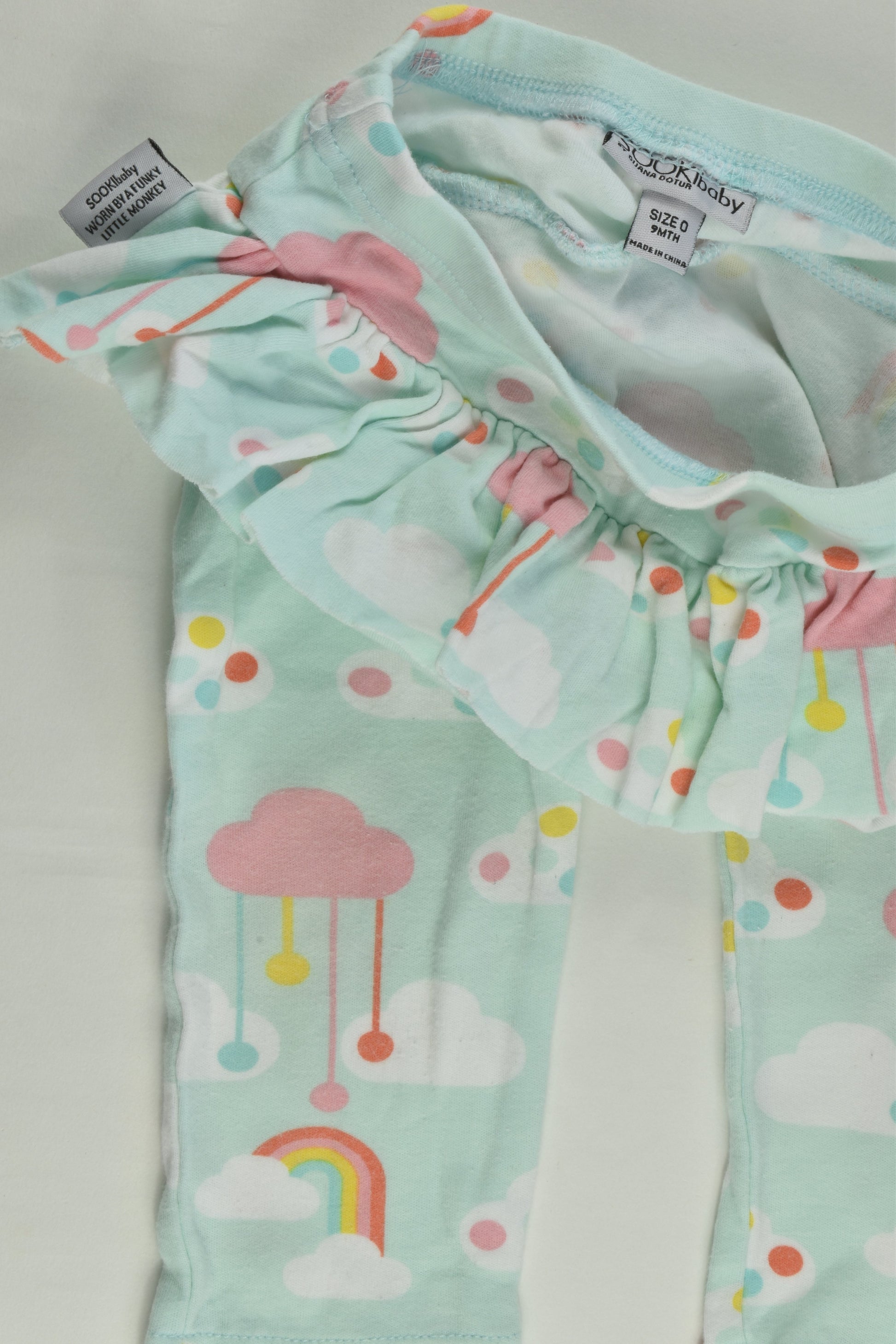 SOOKIbaby by Diana Dotur Size 0 Rainbow Clouds Pants