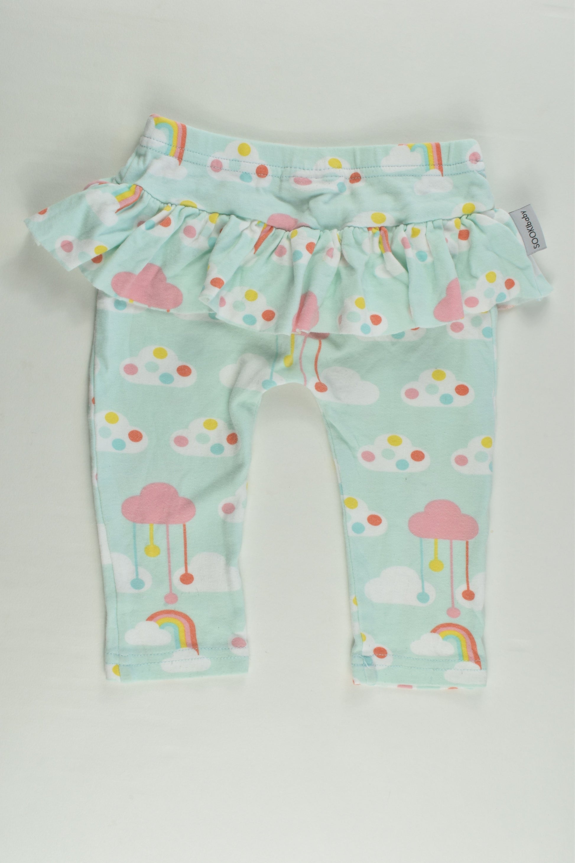 SOOKIbaby by Diana Dotur Size 0 Rainbow Clouds Pants
