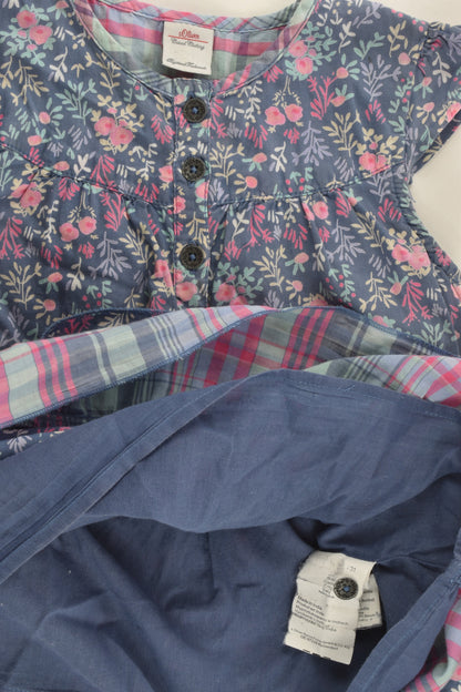 S. Oliver Size 3 (98 cm) Lined Floral Dress