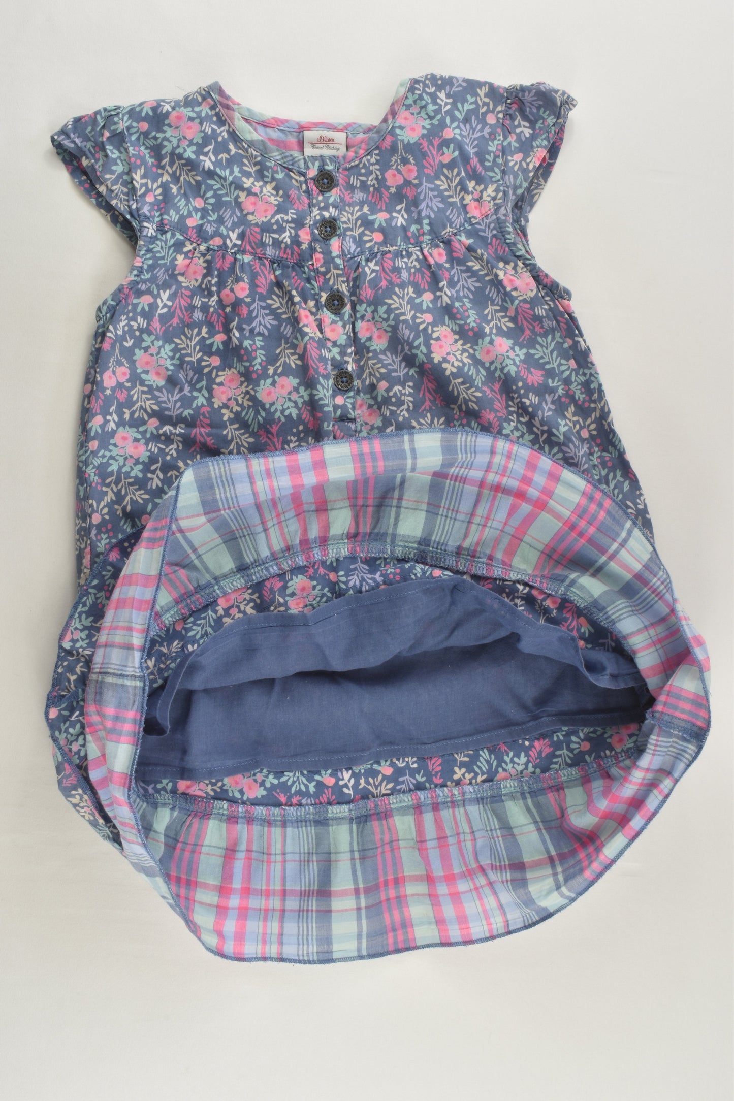 S. Oliver Size 3 (98 cm) Lined Floral Dress