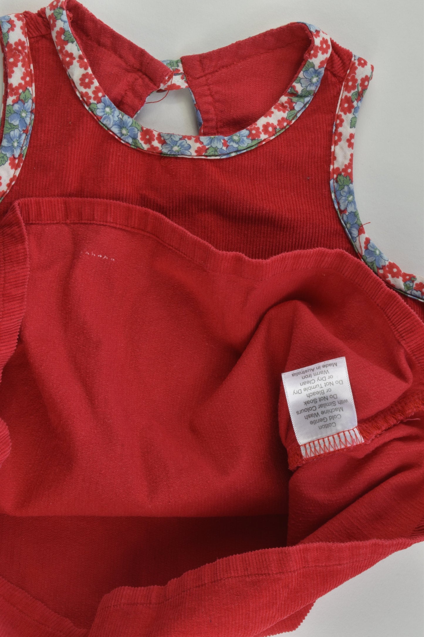 Sally C. (AU) Size 1 Handmade Cord Dress with Floral Details