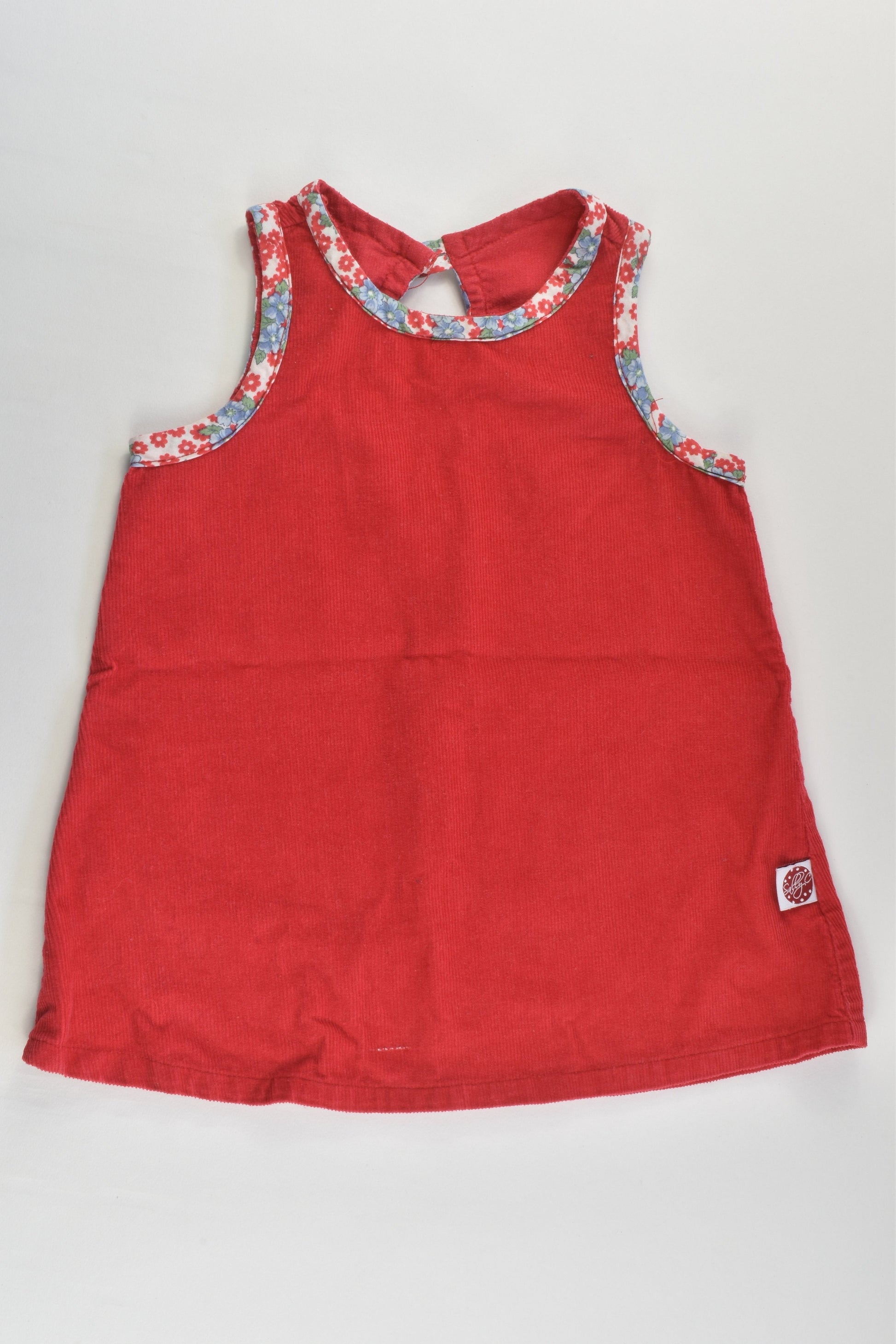 Sally C. (AU) Size 1 Handmade Cord Dress with Floral Details
