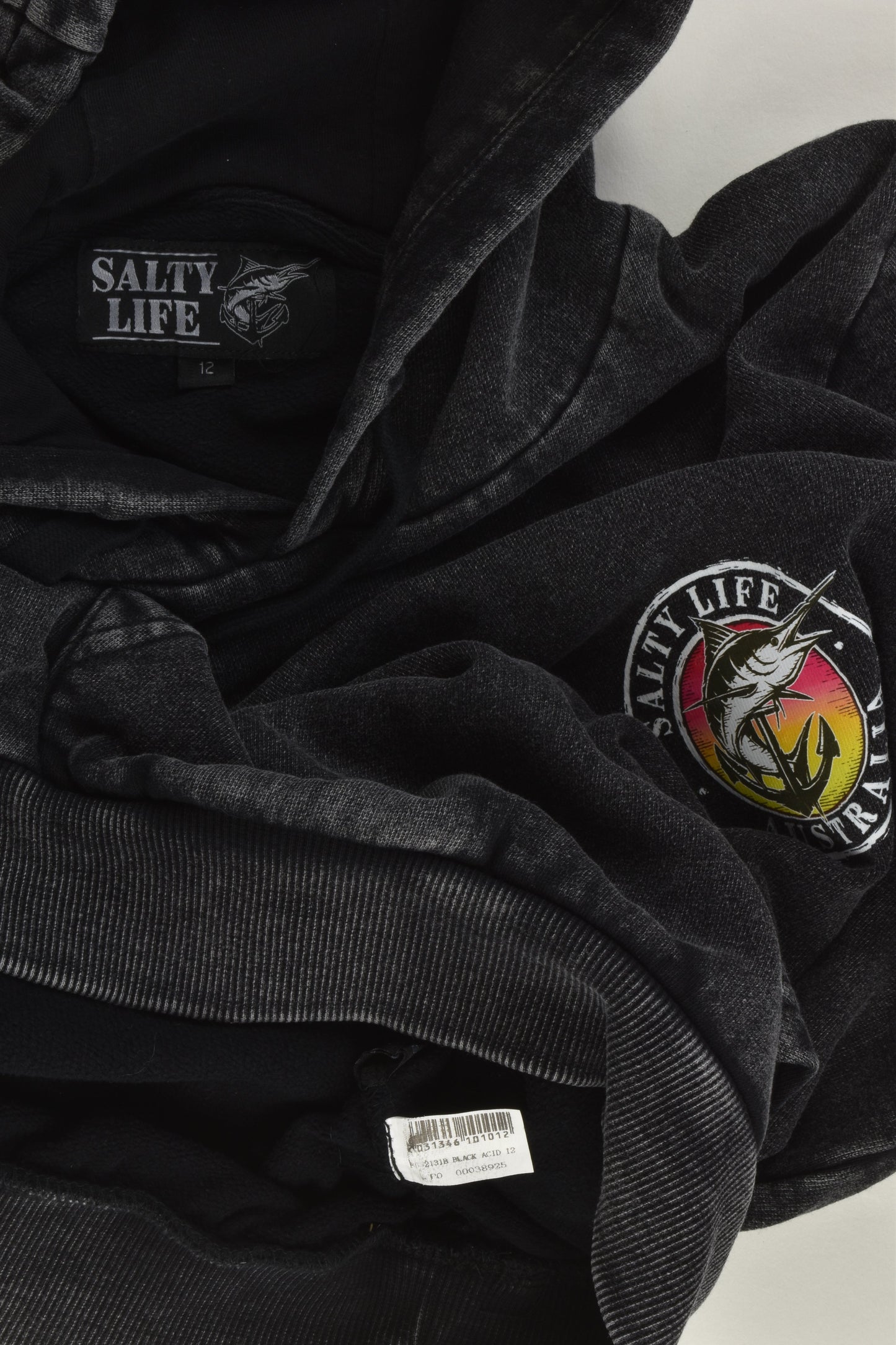Salty Life Australia Size 12 Hooded Jumper