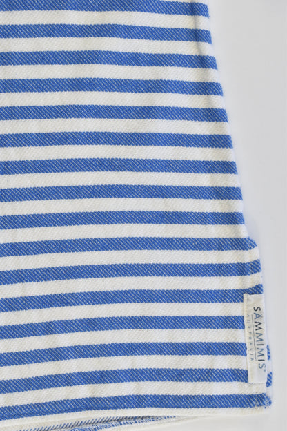 Sämmimis Australia Size S (2-5 years) AMALFI Kids Hooded Turkish Towel Royal Blue/White