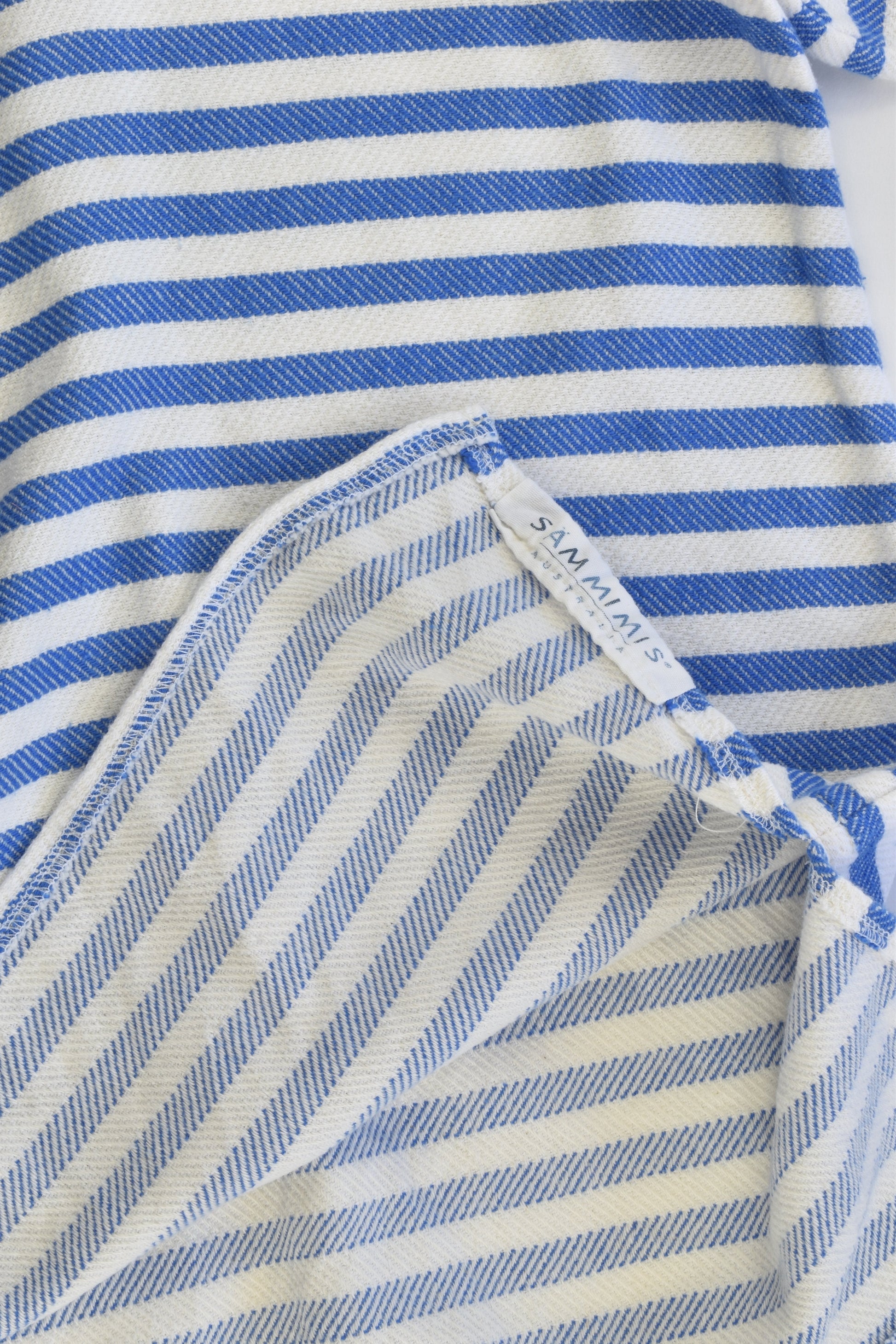 Sämmimis Australia Size S (2-5 years) AMALFI Kids Hooded Turkish Towel Royal Blue/White
