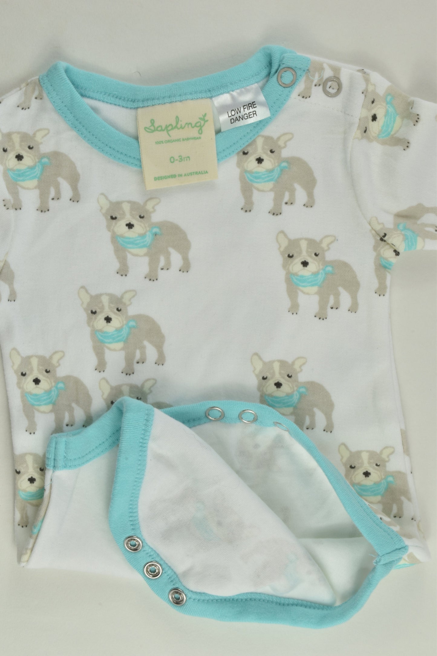 Sapling Size 000 (0-3 months) Dogs Bodysuit