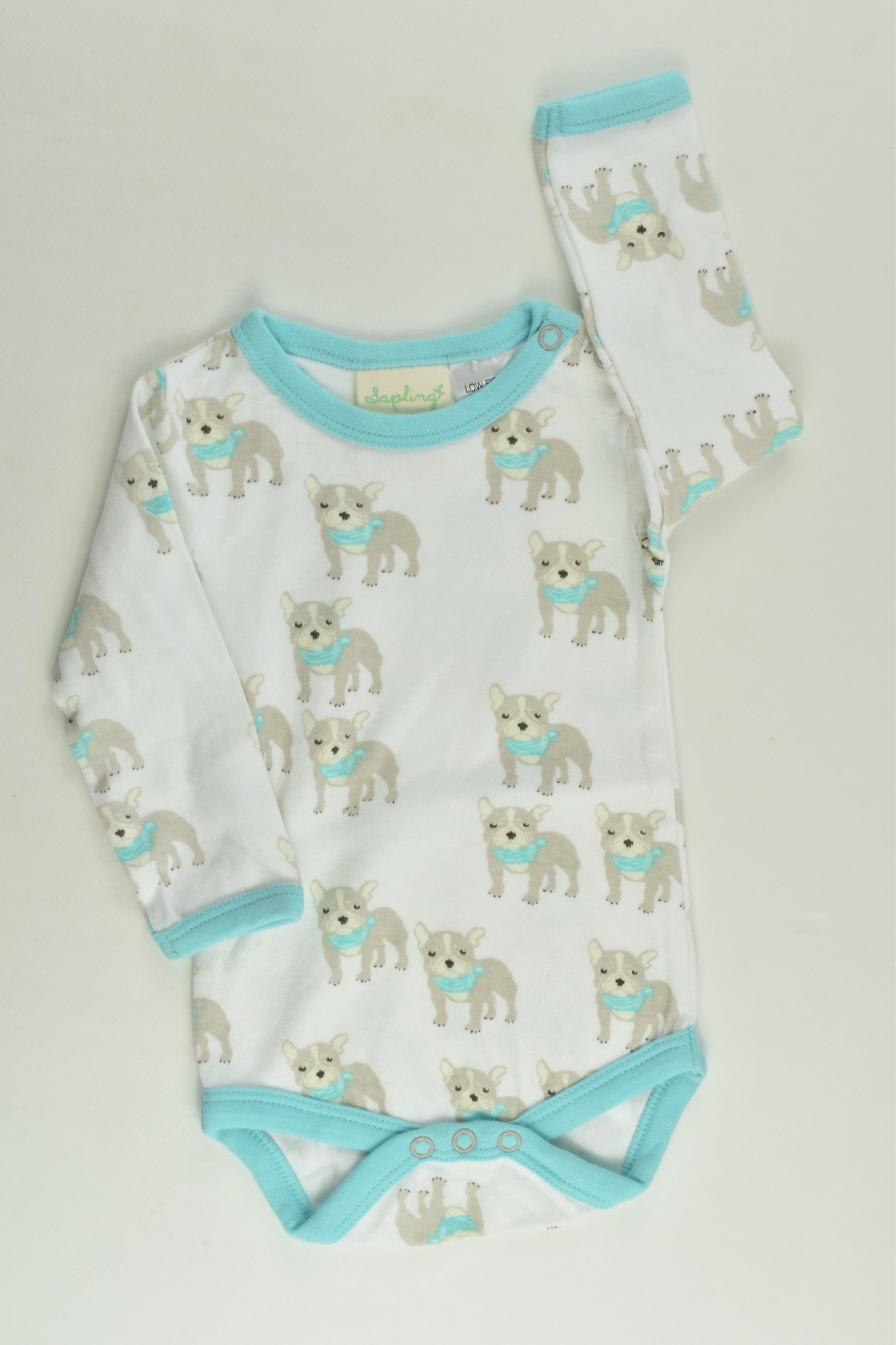 Sapling Size 000 (0-3 months) Dogs Bodysuit