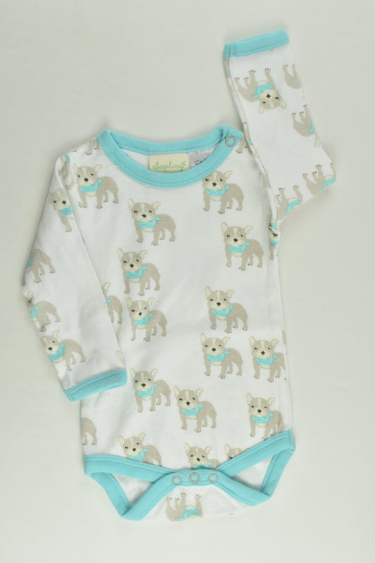 Sapling Size 000 (0-3 months) Dogs Bodysuit