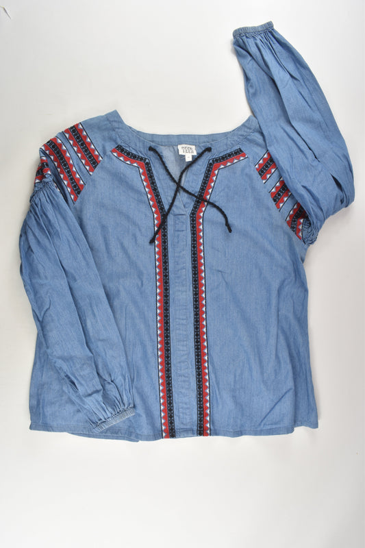 Seed Heritage (Seed Teen) Size 12 Denim Blouse