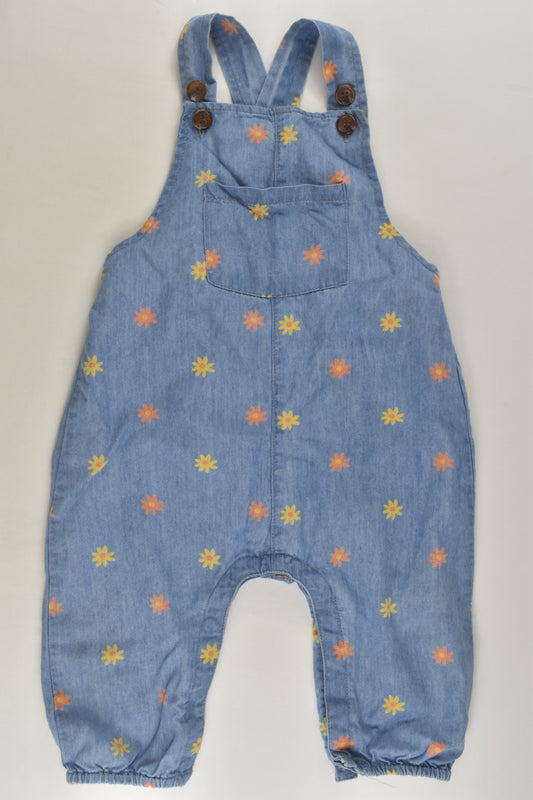 Seed Heritage Size 0 Lightweight Floral Overalls
