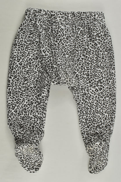 Seed Heritage Size 00 Leopard Print Footed Pants