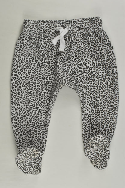 Seed Heritage Size 00 Leopard Print Footed Pants