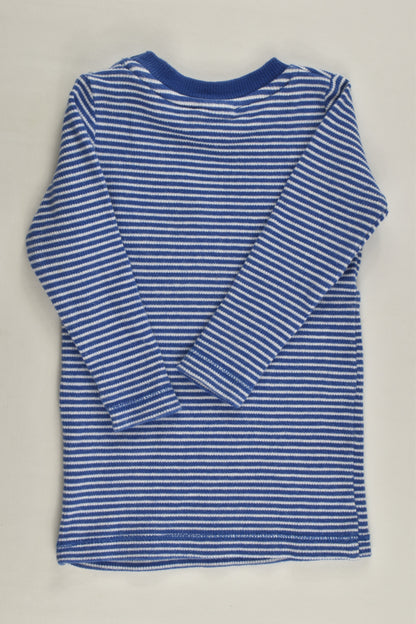 Seed Heritage Size 00 Striped Beach Ball Ribbed Top