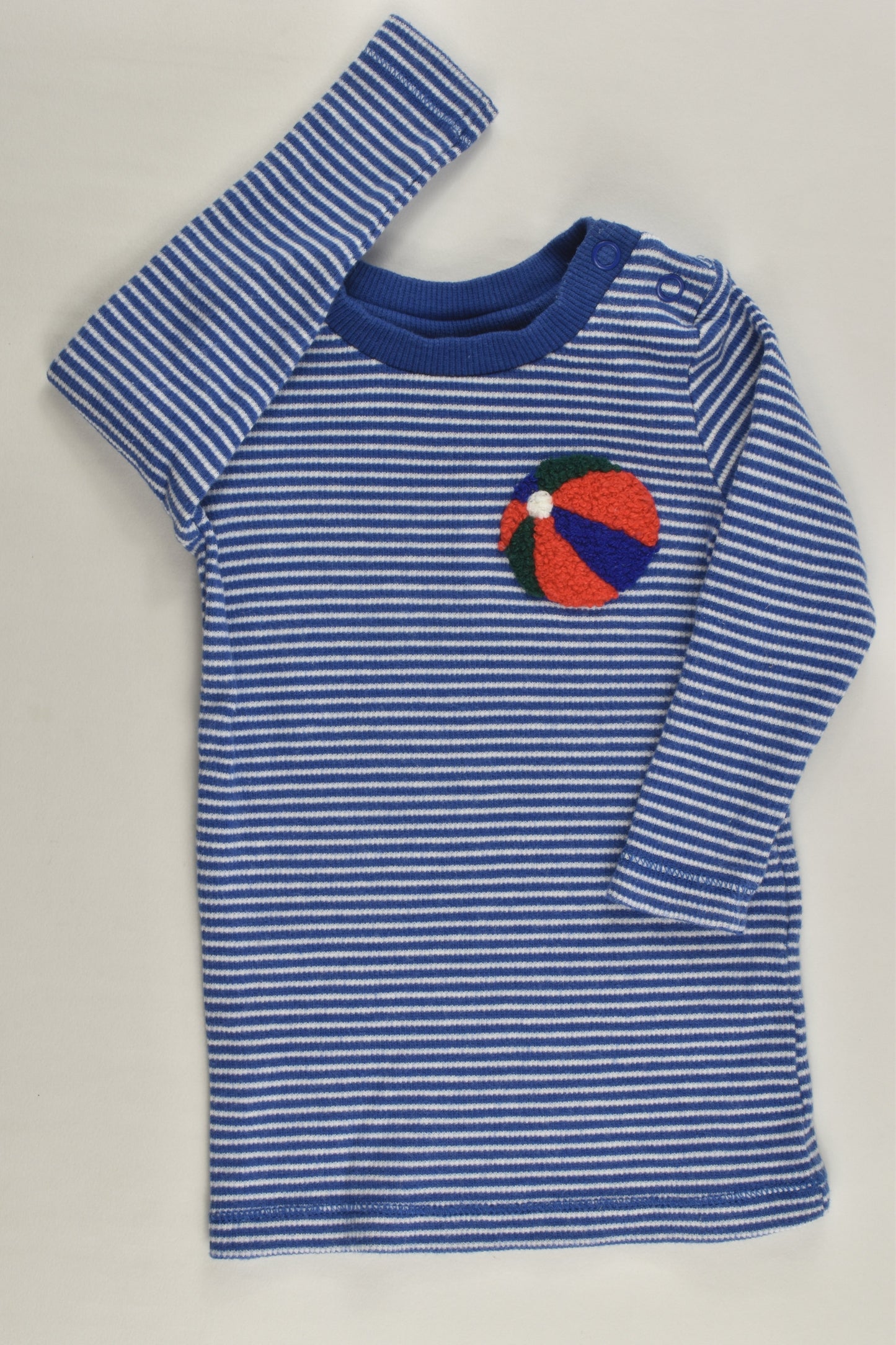 Seed Heritage Size 00 Striped Beach Ball Ribbed Top