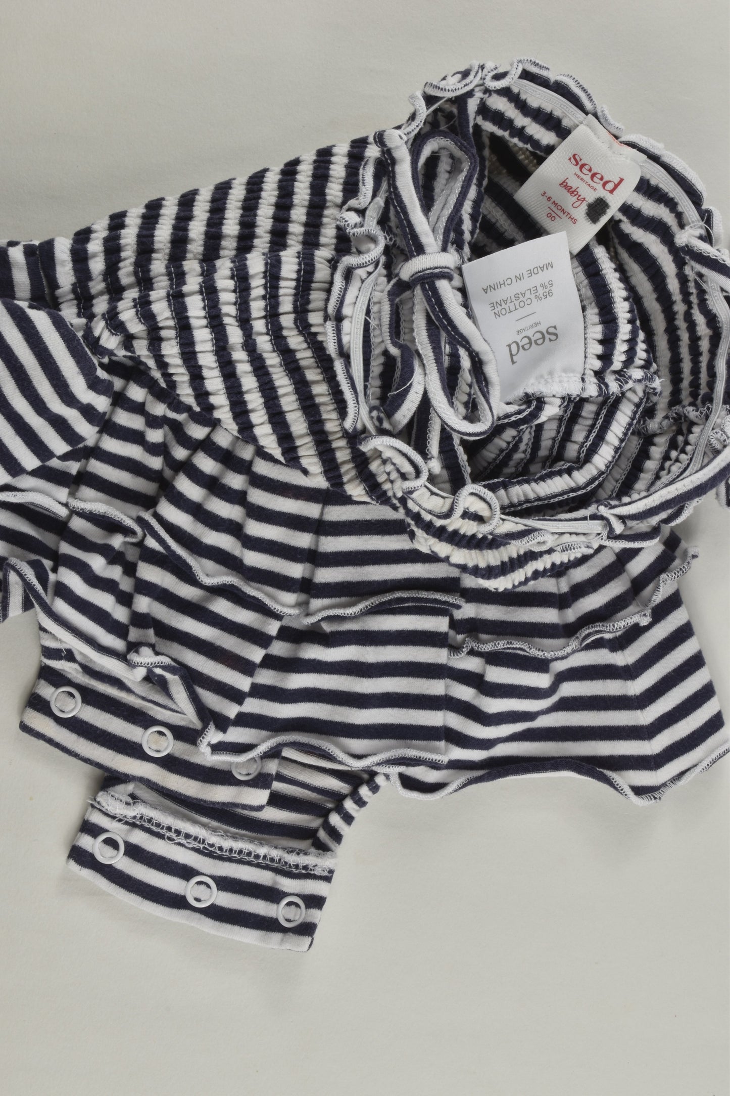 Seed Heritage Size 00 Striped Summer Romper