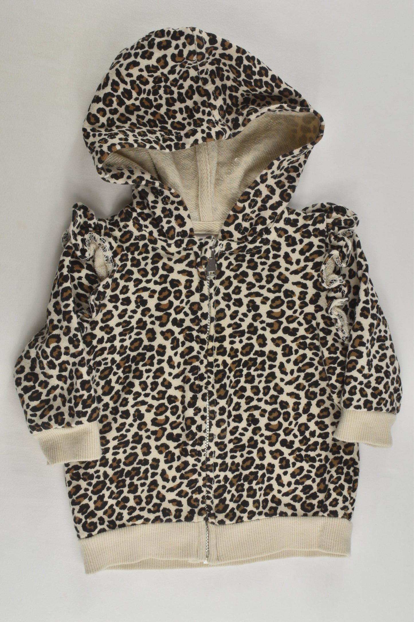 Seed Heritage Size 000 Leopard Print Zip Jumper