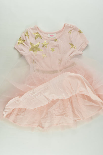 Seed Heritage Size 1-2 Stars Lined Tulle Dress
