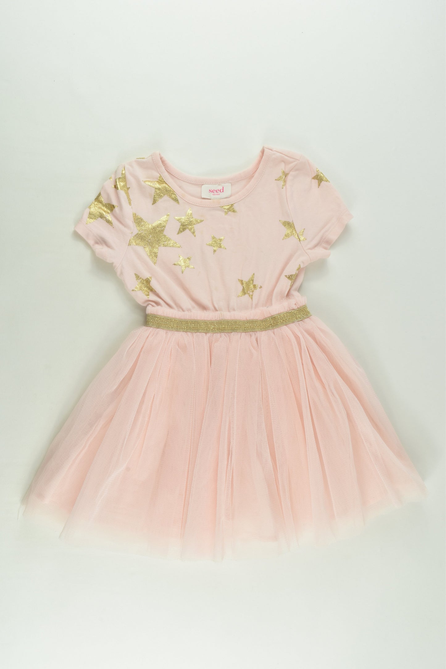 Seed Heritage Size 1-2 Stars Lined Tulle Dress