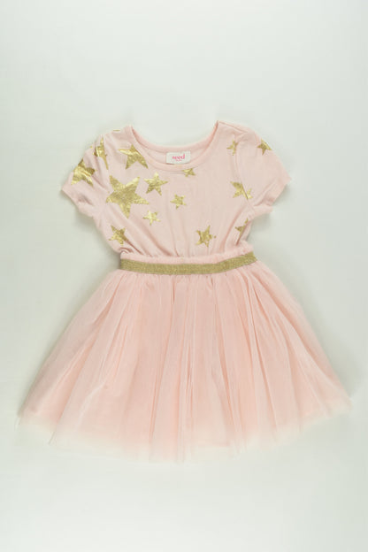 Seed Heritage Size 1-2 Stars Lined Tulle Dress