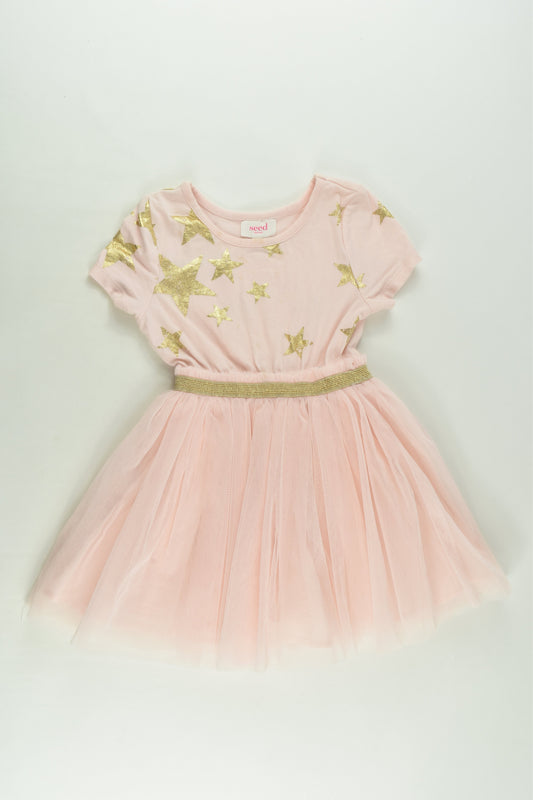 Seed Heritage Size 1-2 Stars Lined Tulle Dress
