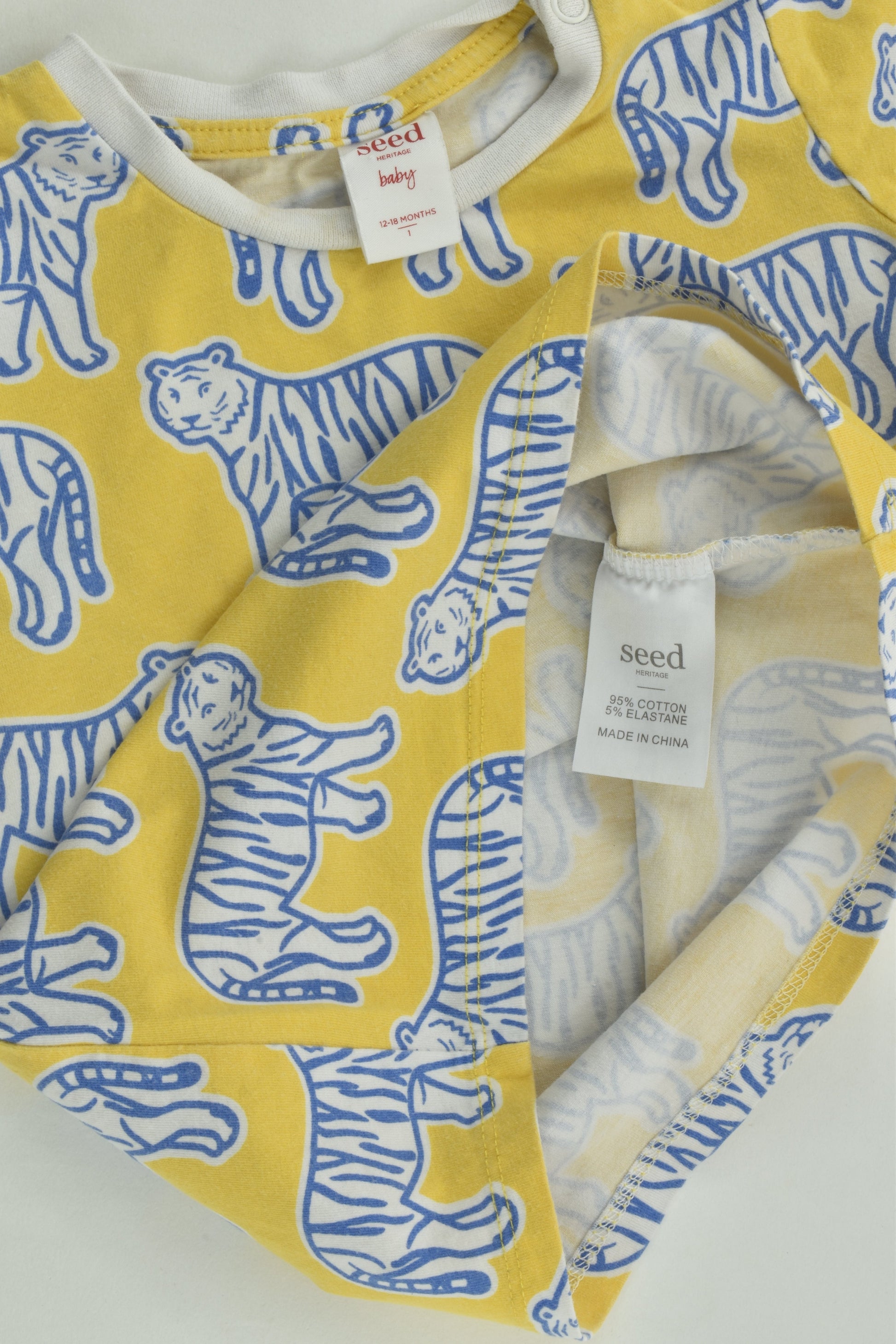 Seed Heritage Size 1 Tiger T-shirt