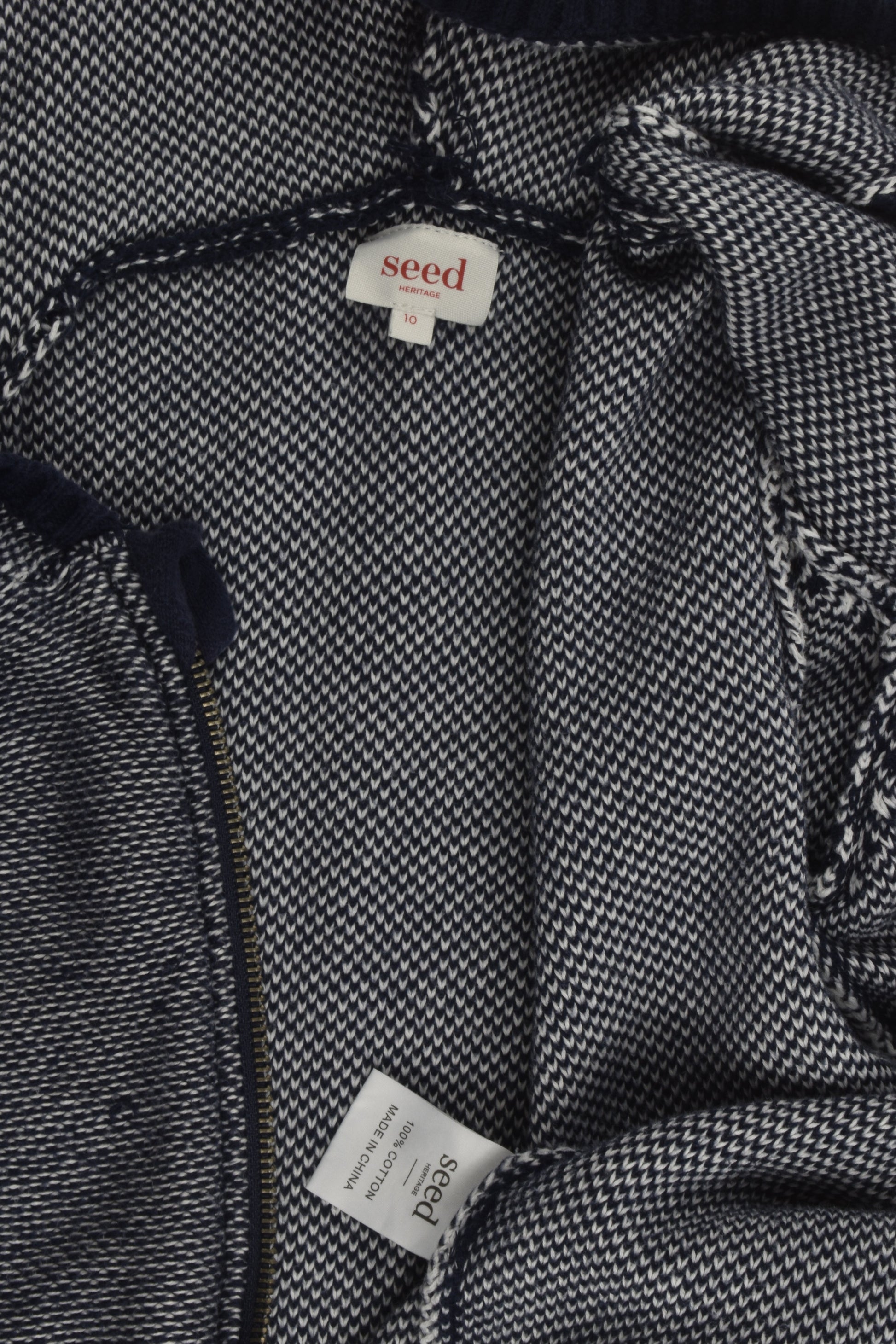 Seed Heritage Size 10 Knit Zip Jumper