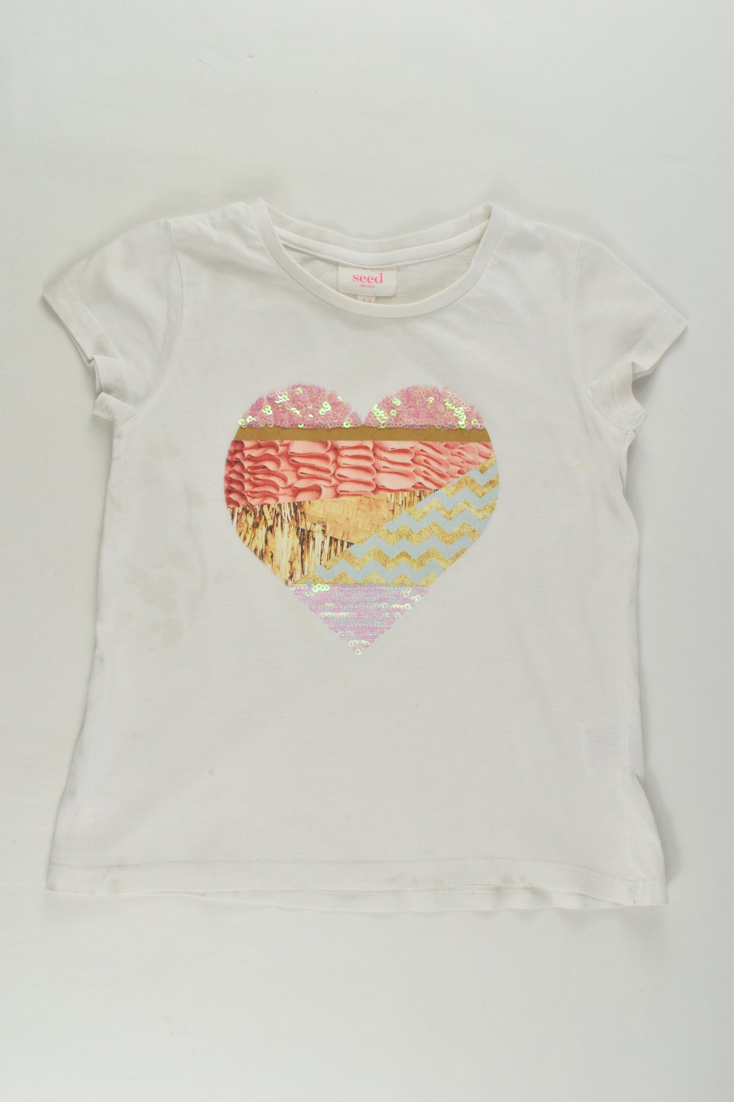 Seed Heritage Size 3-4 Love Heart T-shirt