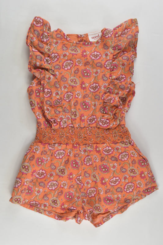 Seed Heritage Size 3 Fully Lined Floral Playsuit