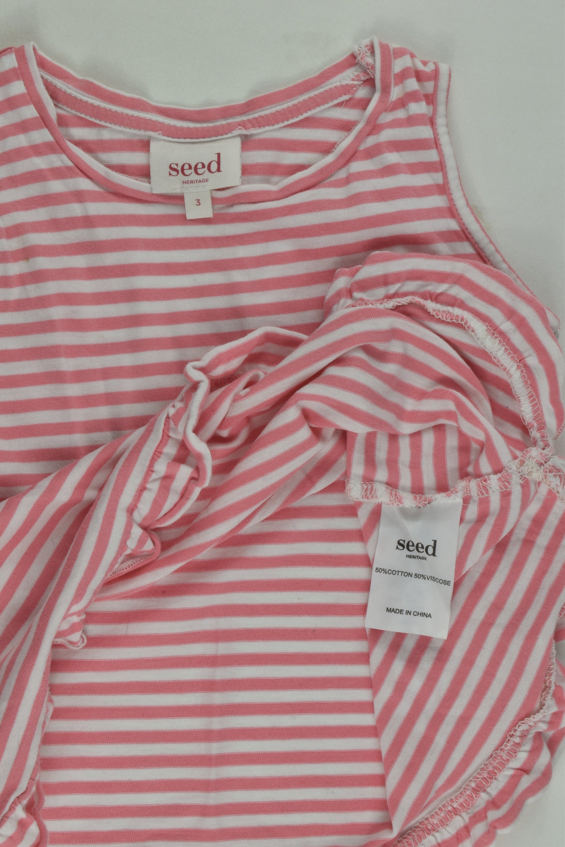 Seed Heritage Size 3 Striped Sleeveless T-shirt