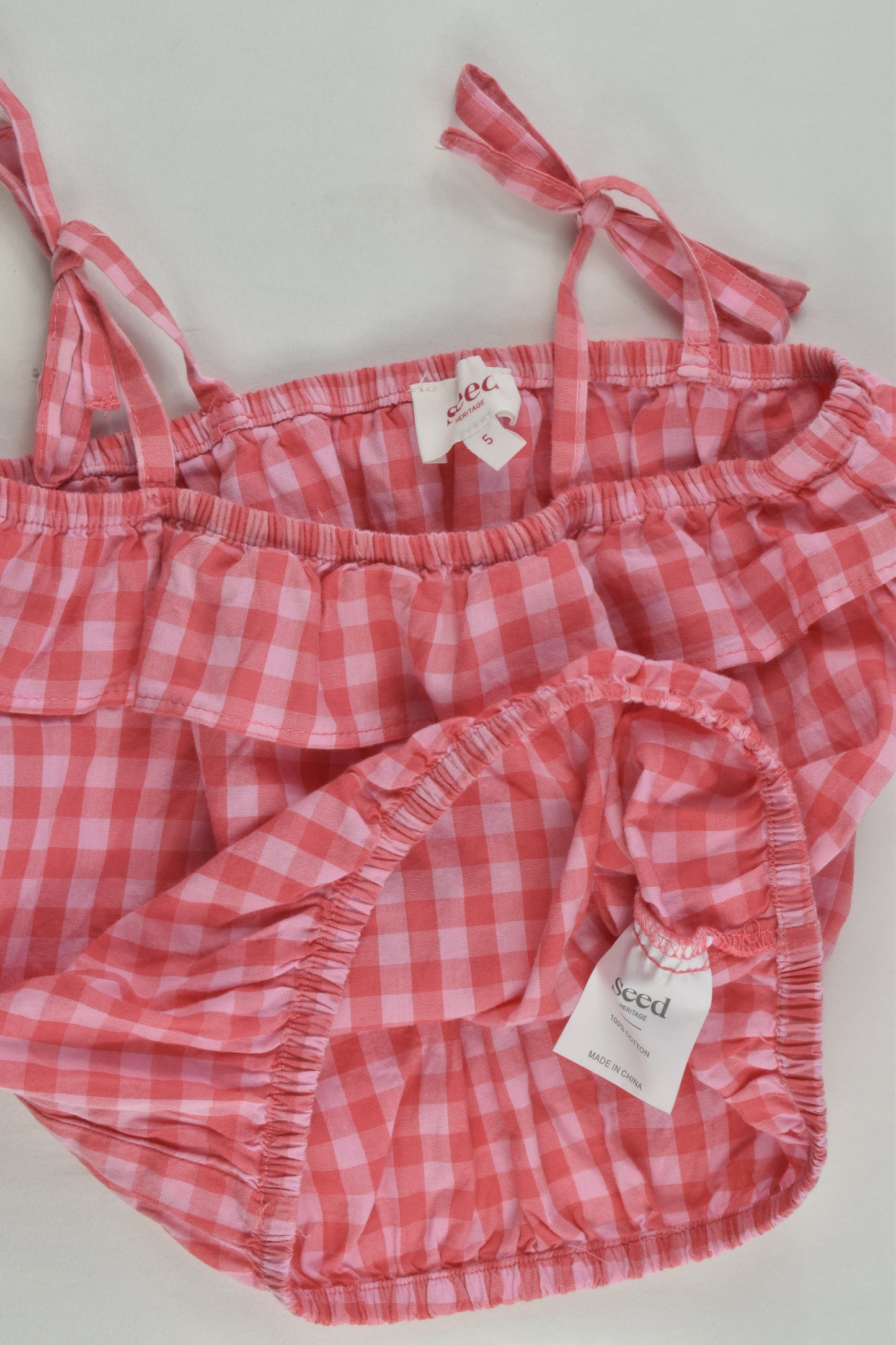 Seed Heritage Size 4-5 Checked Outfit