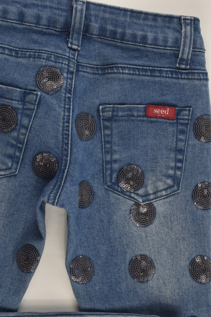 Seed Heritage Size 4-5 Polka Dots Denim Pants