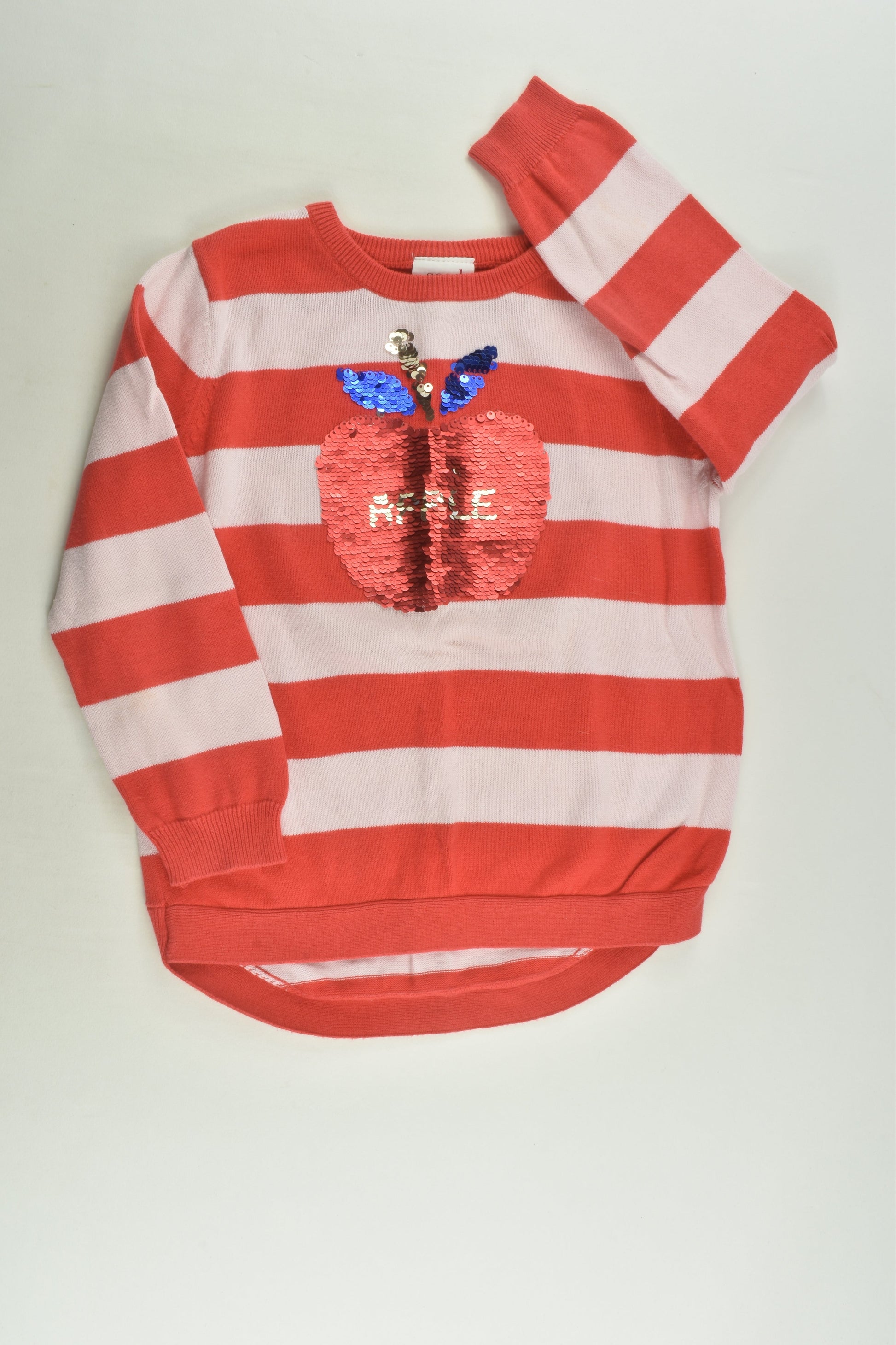 Seed Heritage Size 4 Apple Sequins Knit Jumper