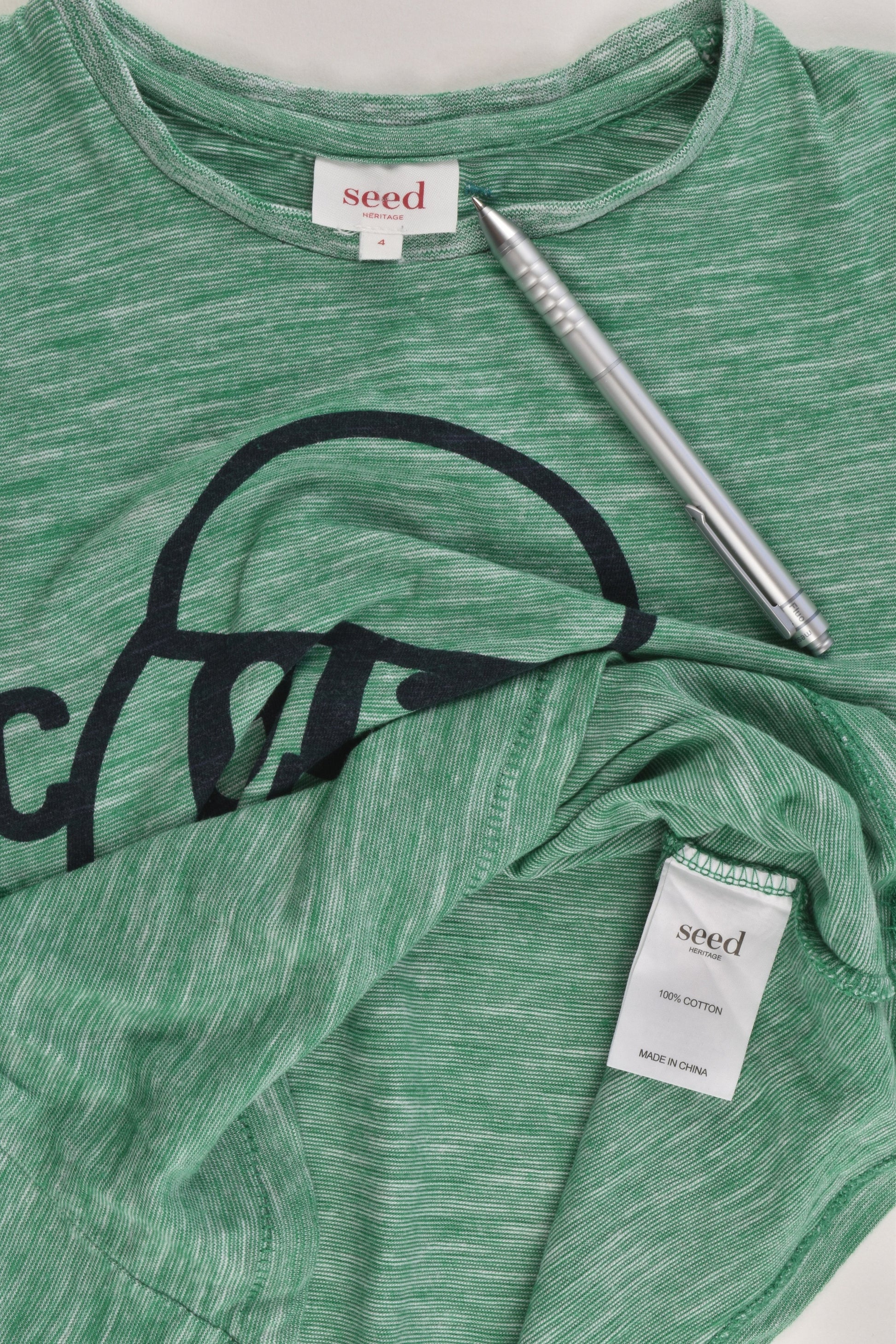 Seed Heritage Size 4 Child with Cap T-shirt