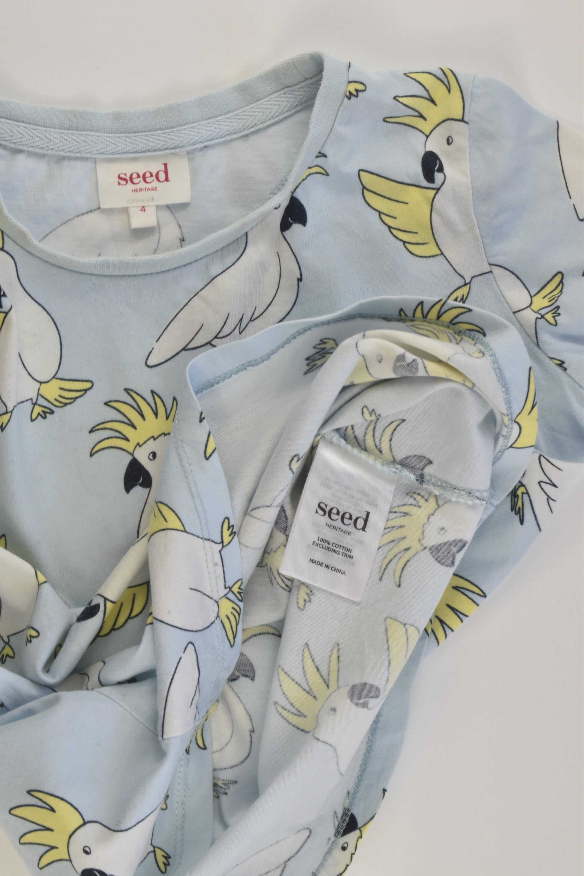 Seed Heritage Size 4 Cockatoo T-shirt