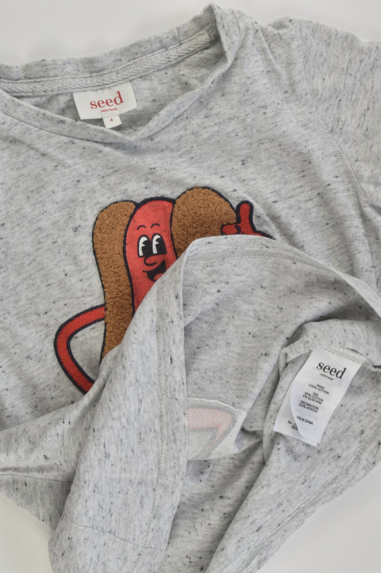Seed Heritage Size 4 Hot Dog T-shirt