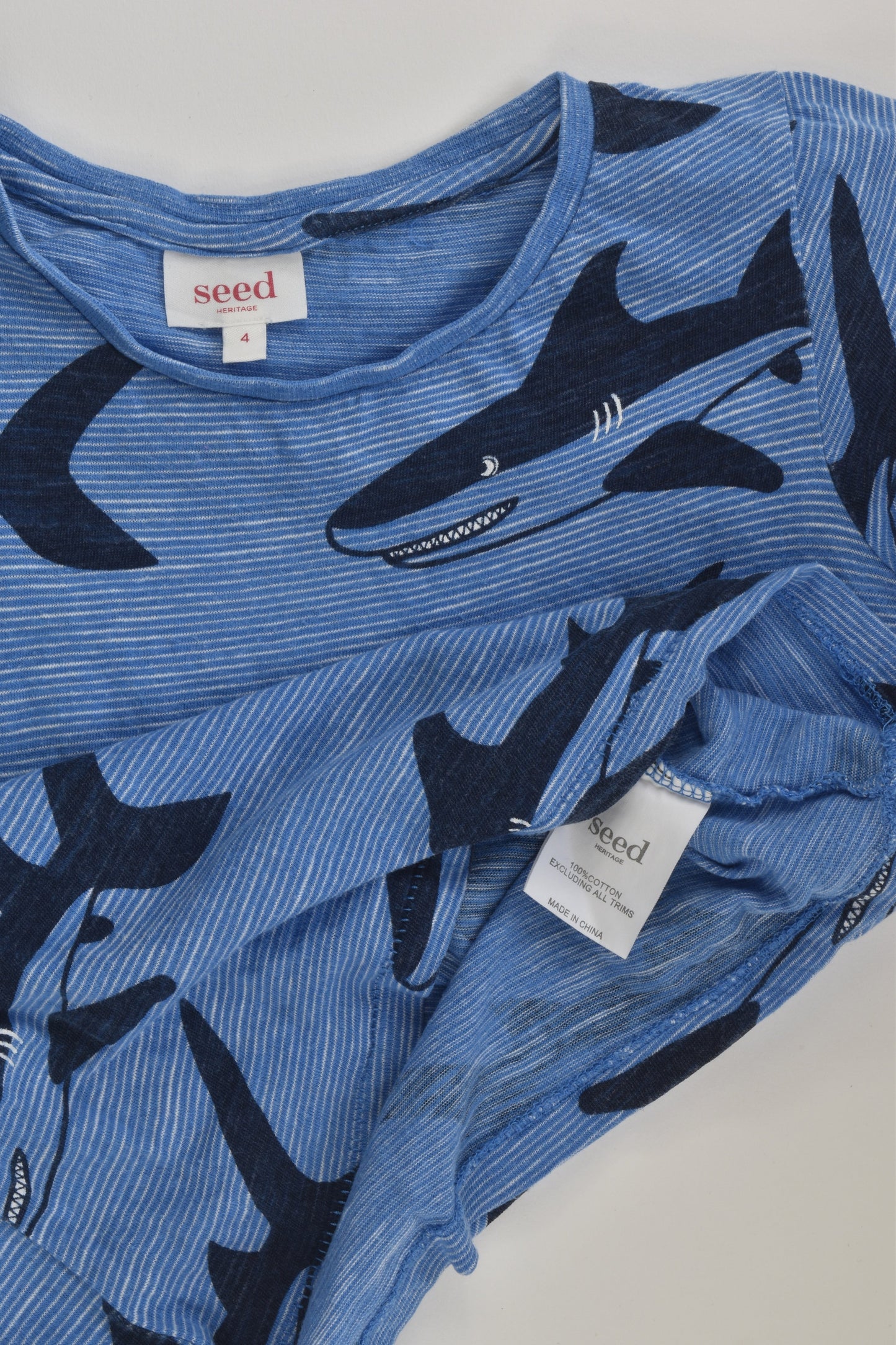 Seed Heritage Size 4 Shark T-shirt