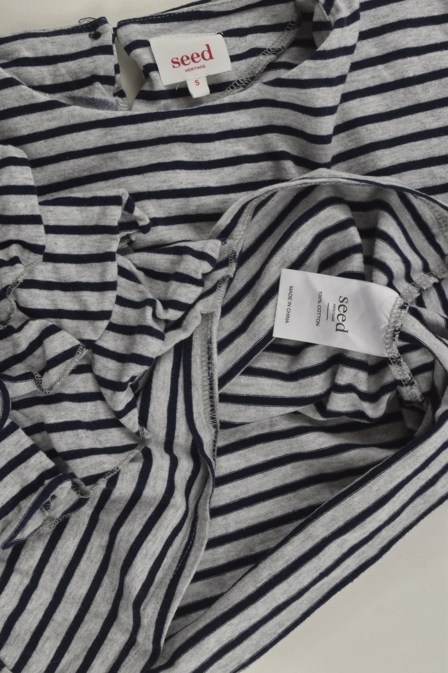 Seed Heritage Size 5 Ruffle Sleeve T-shirt