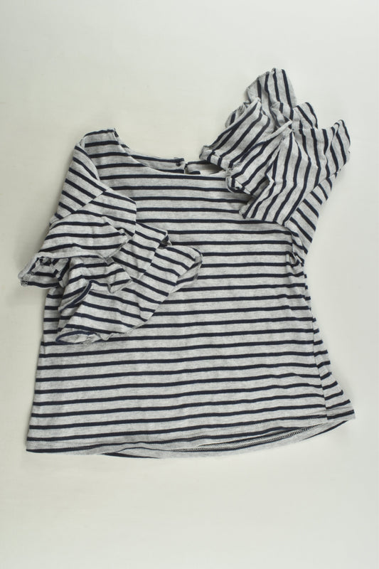 Seed Heritage Size 5 Ruffle Sleeve T-shirt