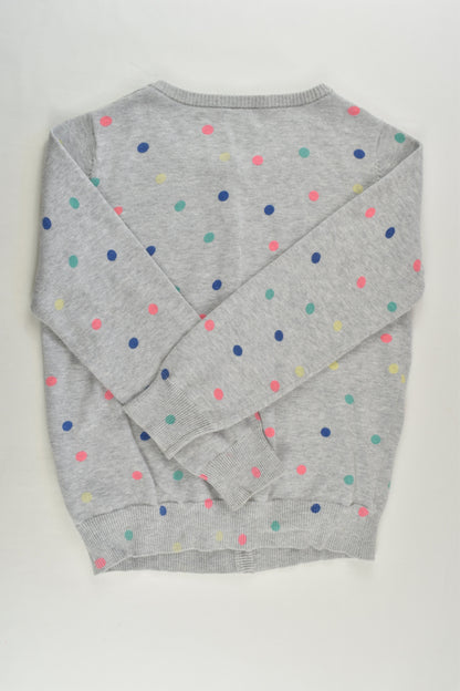 Seed Heritage Size 7-8 Colourful Dots Knit Cardigan
