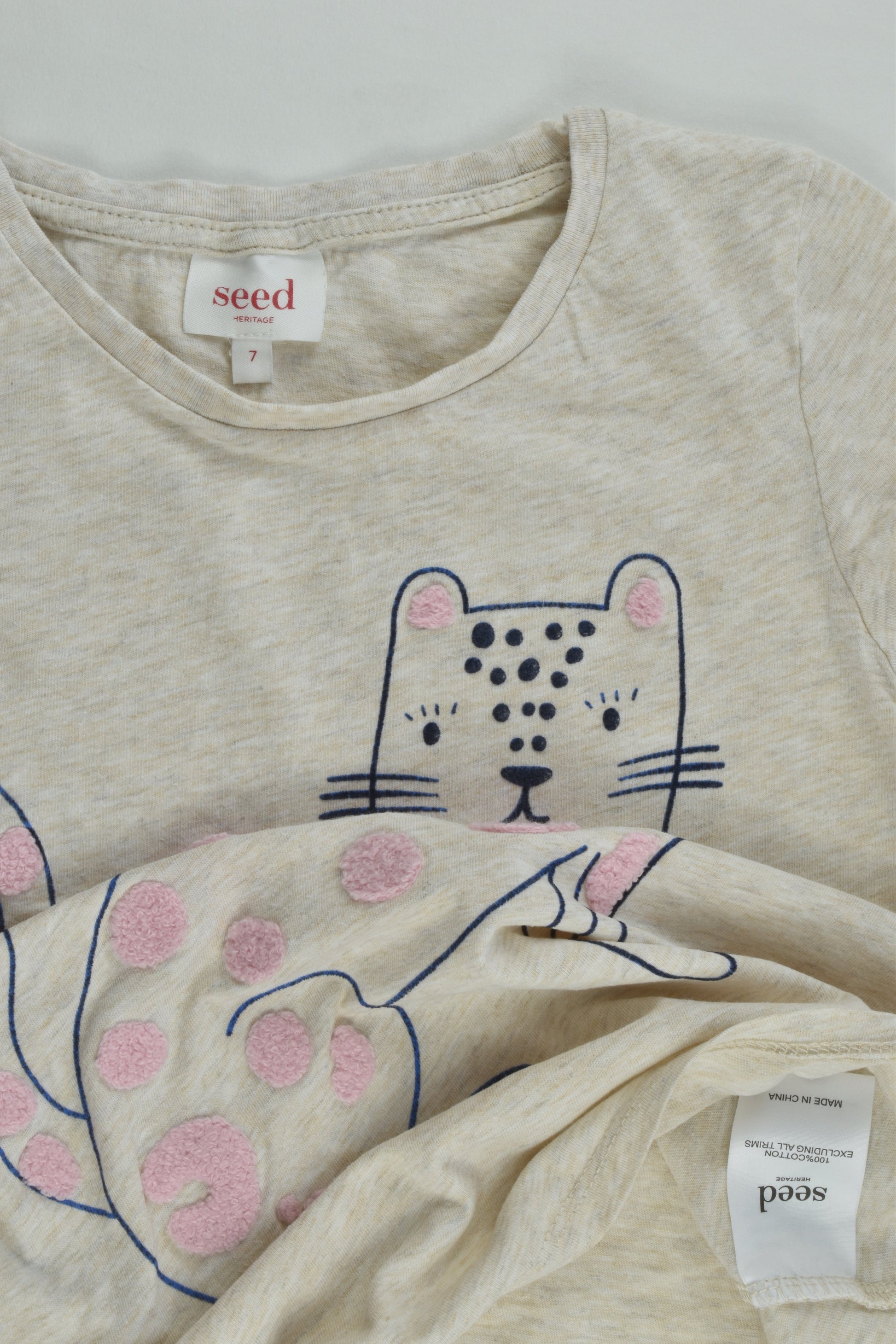 Seed Heritage Size 7 Lepard T-shirt