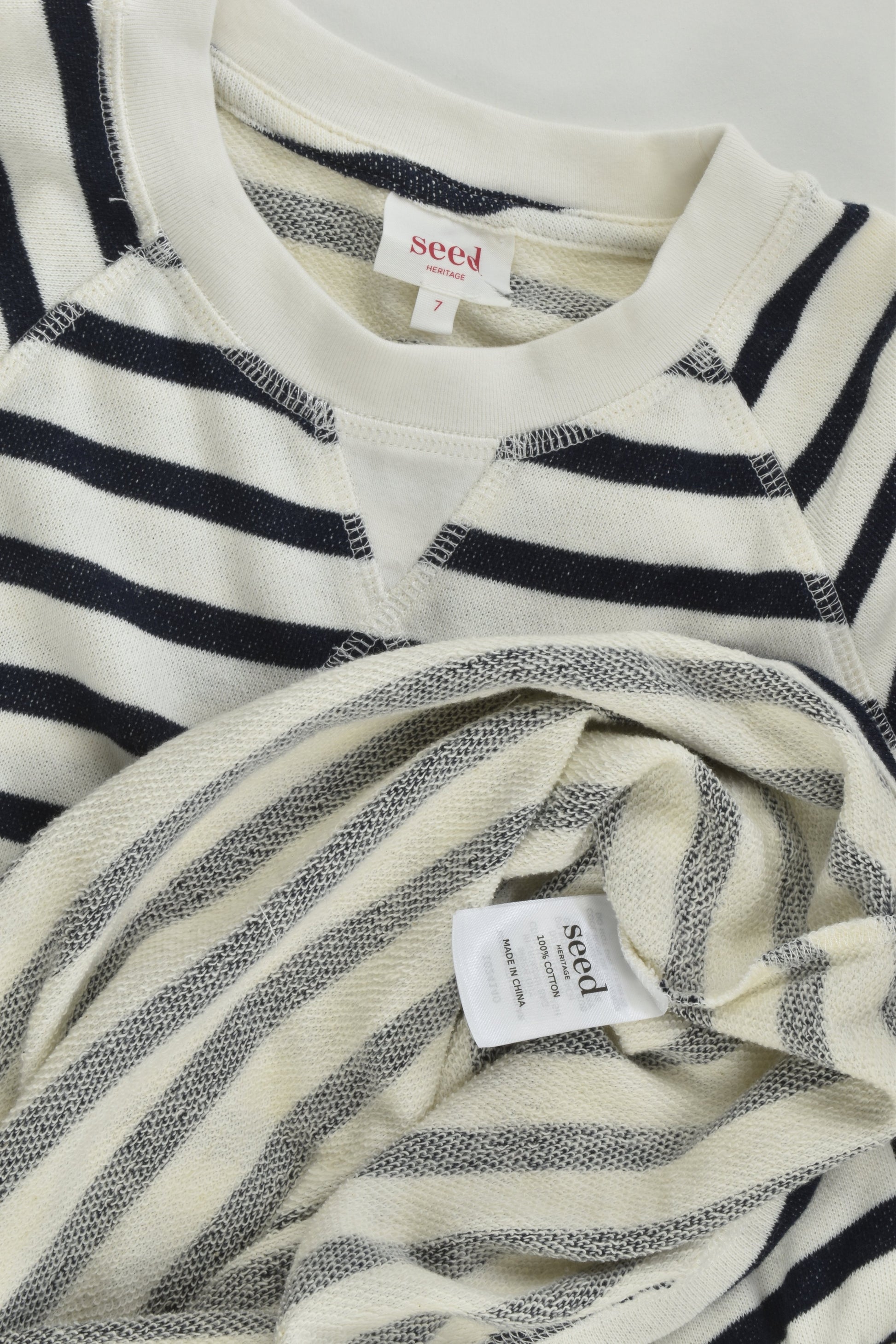 Seed Heritage Size 7 Striped Sweater Dress