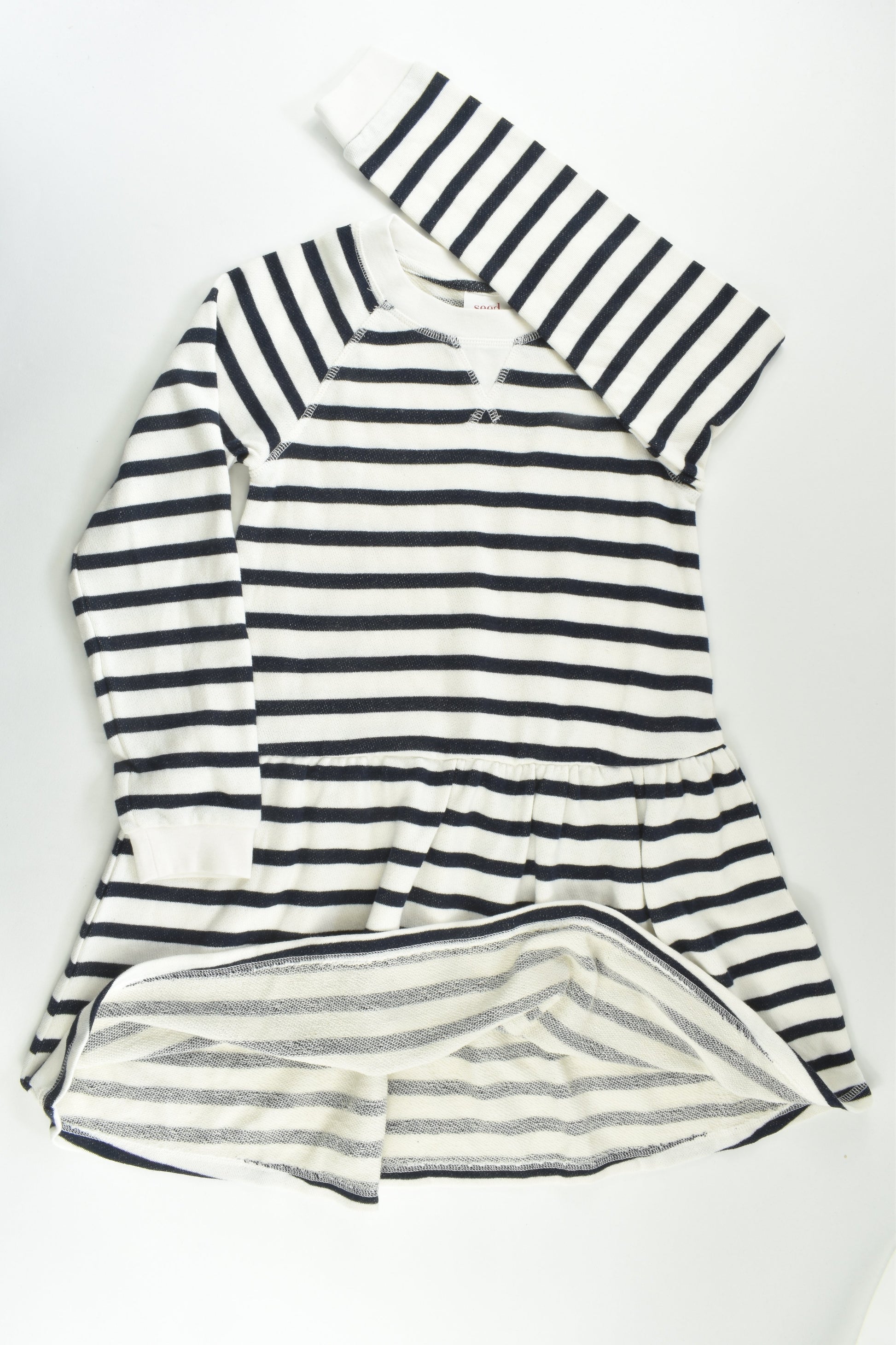 Seed Heritage Size 7 Striped Sweater Dress