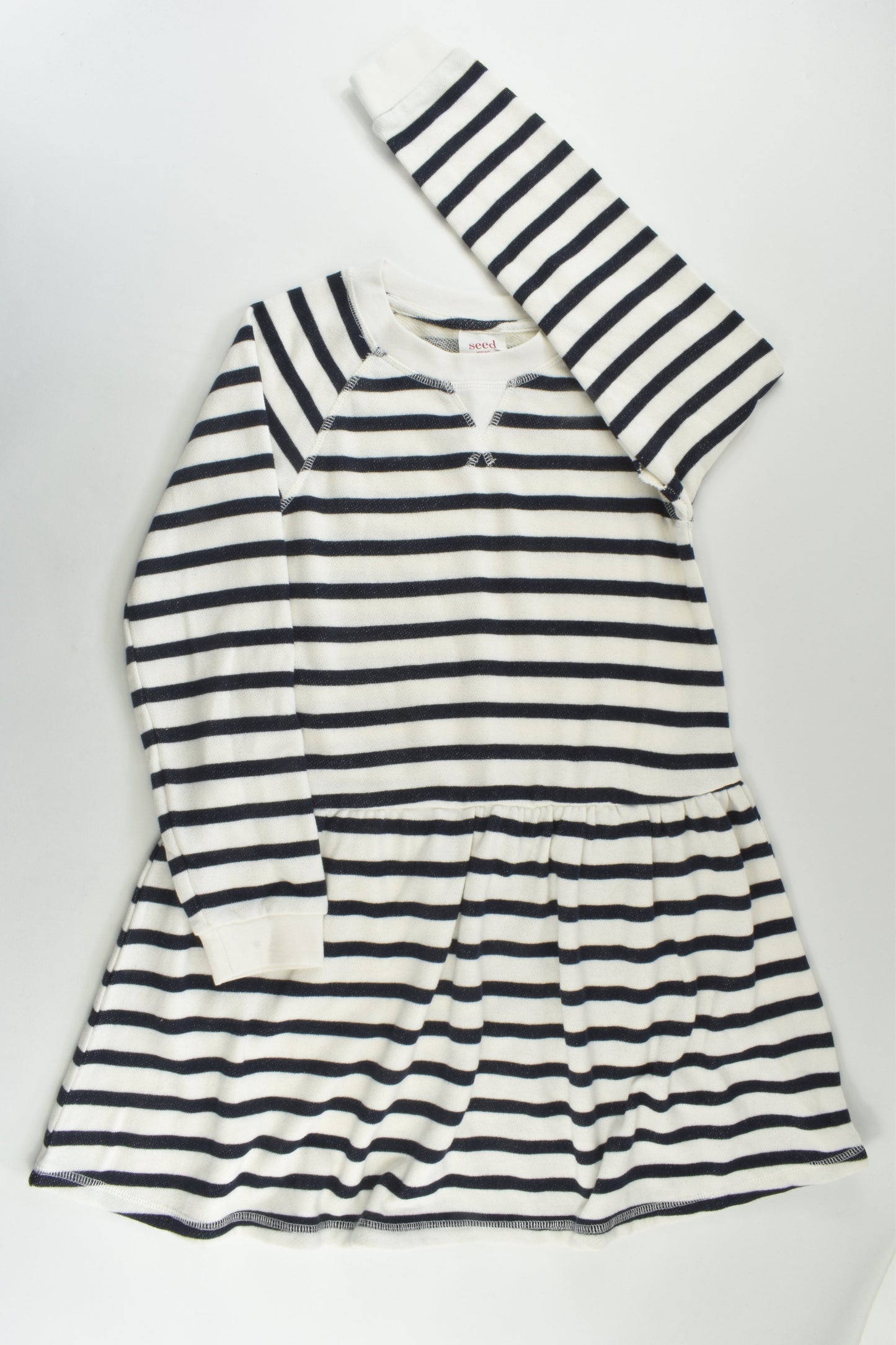 Seed Heritage Size 7 Striped Sweater Dress