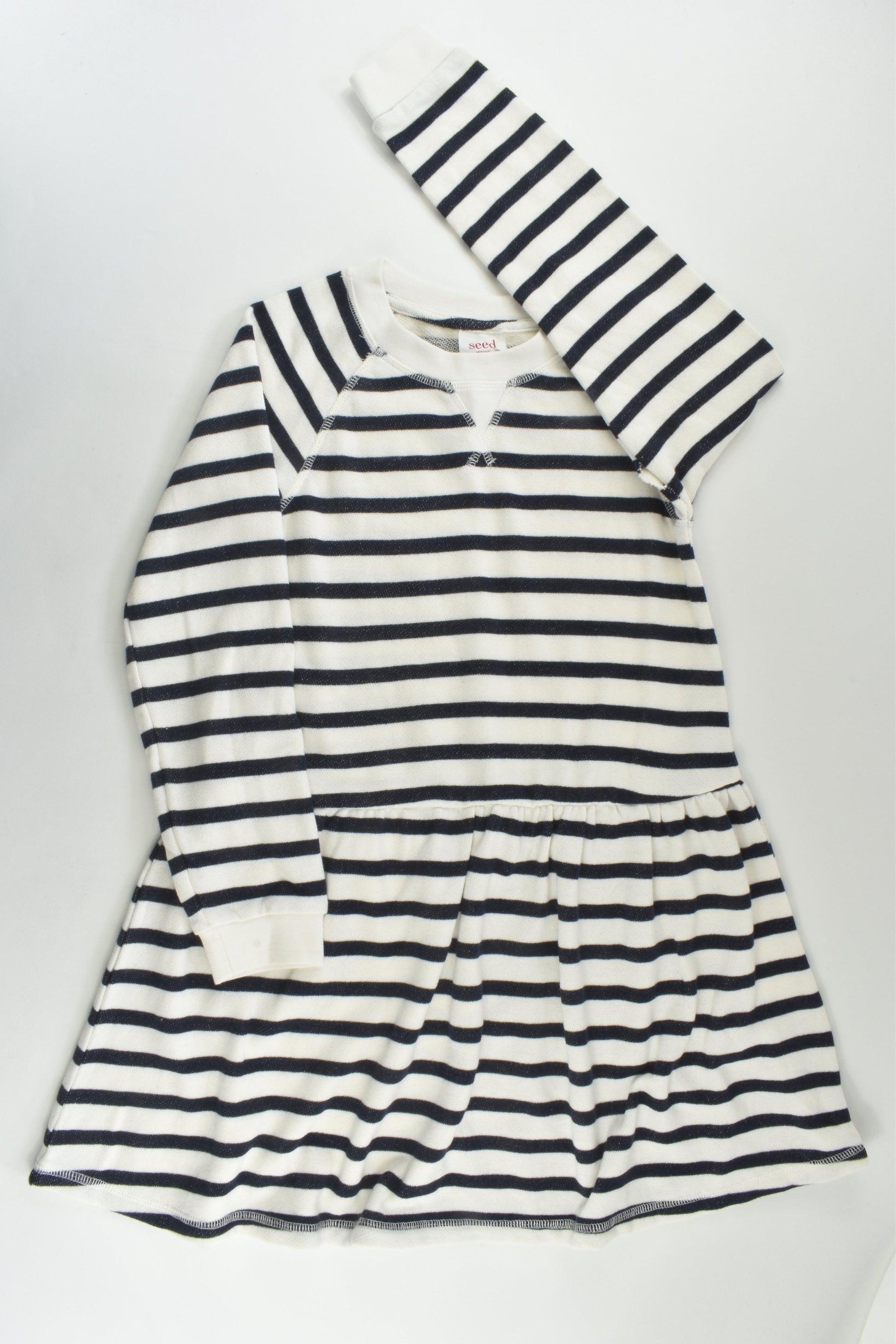 Seed Heritage Size 7 Striped Sweater Dress