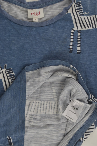 Seed Heritage Size 7 Zebra T-shirt