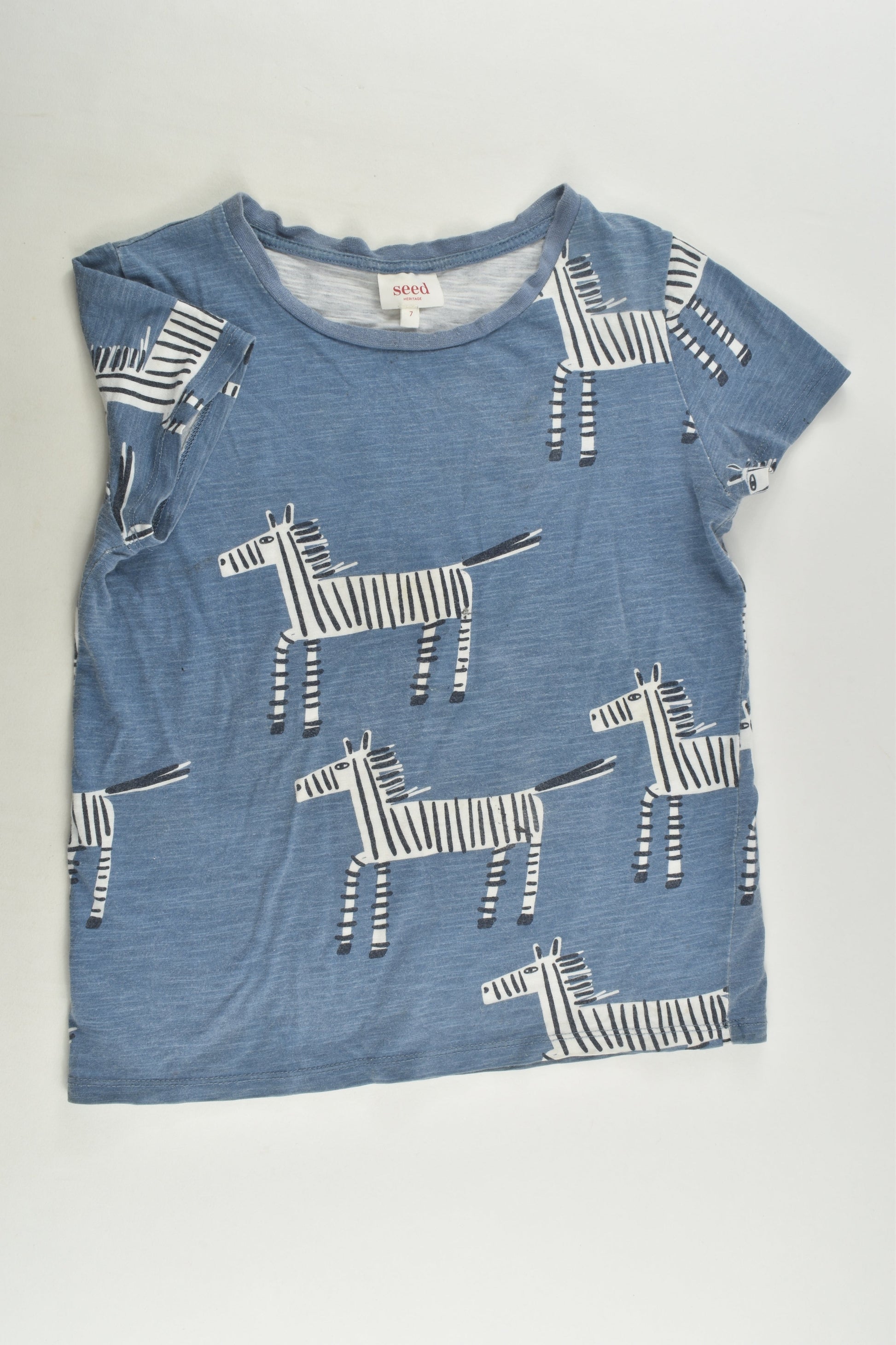 Seed Heritage Size 7 Zebra T-shirt