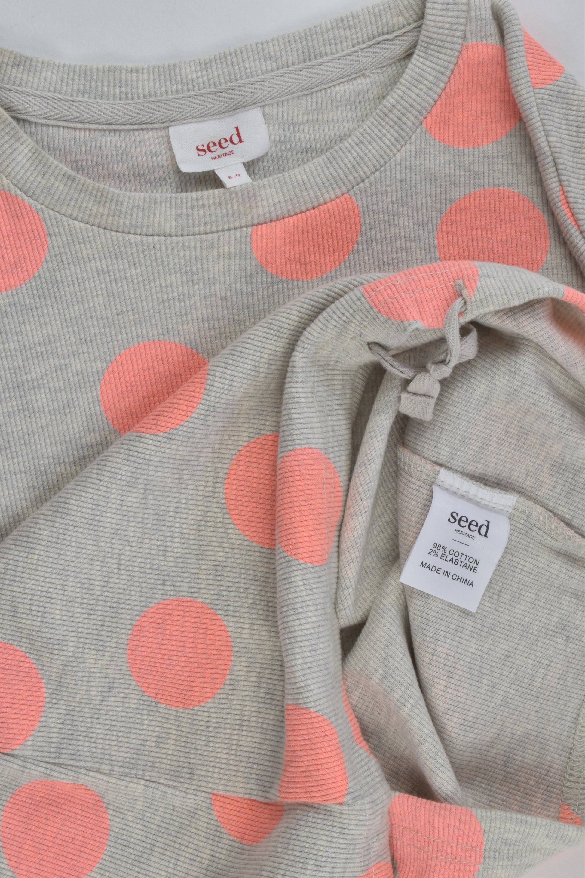 Seed Heritage Size 8-9 Polka Dots Ribbed Sweater